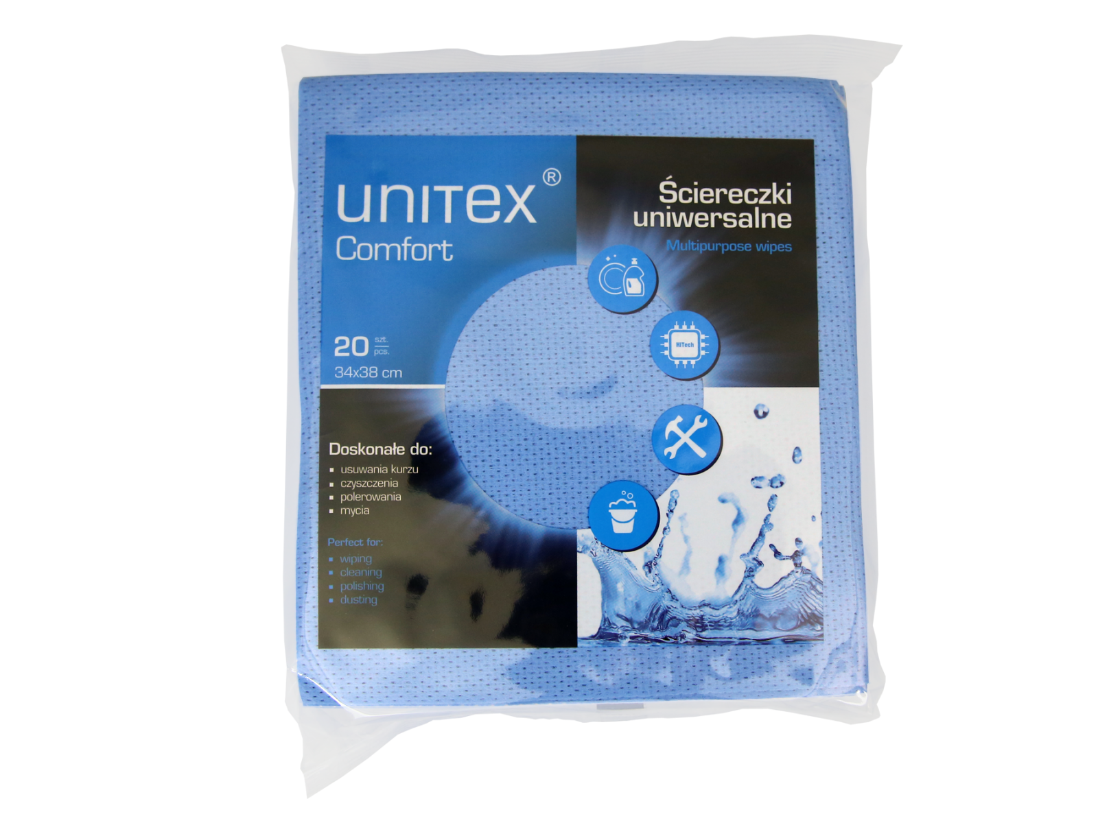 Unitex Comfort Blue Pack 20 Ściereczek